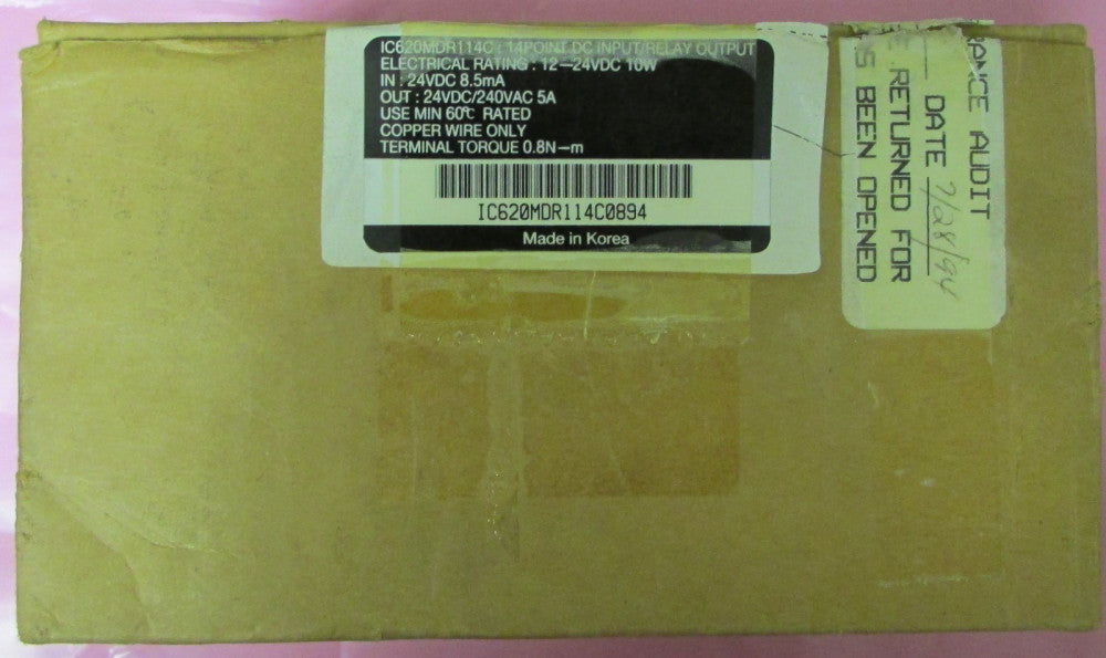 GE FANUC IC620MDR114C 14 Point DC Input Output Controller 