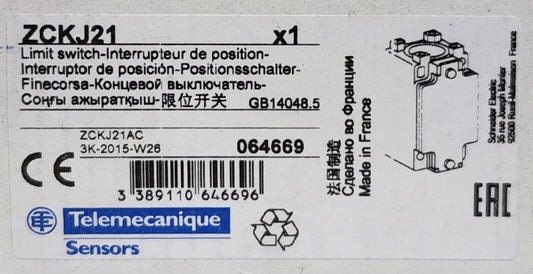 TELEMECANIQUE ZCKJ21 240 VAC XCKJ Limit Switch Body
