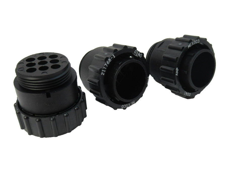 (NEW - Lot of 3) AMP 211768-1 Connector Housing 9-Terminals