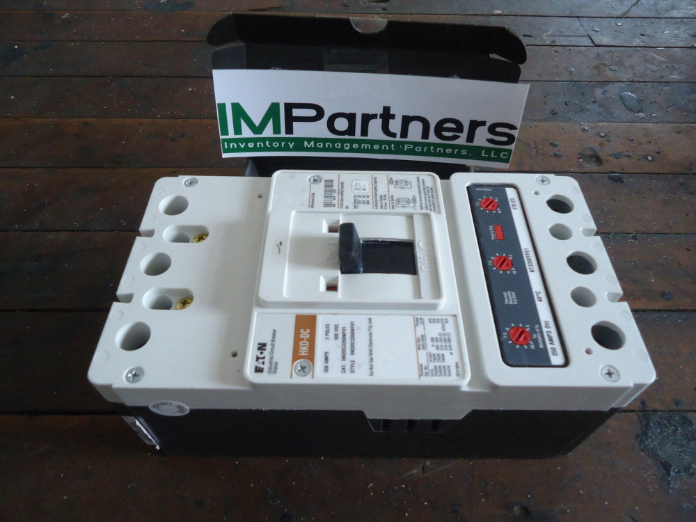 New, Eaton, HKDDC3350WF01, SERIES C, K-FRAME MOLDED CASE CIRCUIT BREAKER 350W