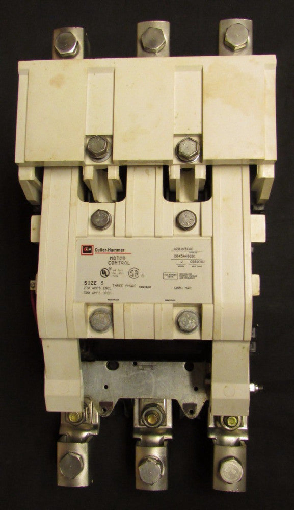 CUTLER HAMMER A201K5CAC Size 5 A200 A201 Size 5 Contactor