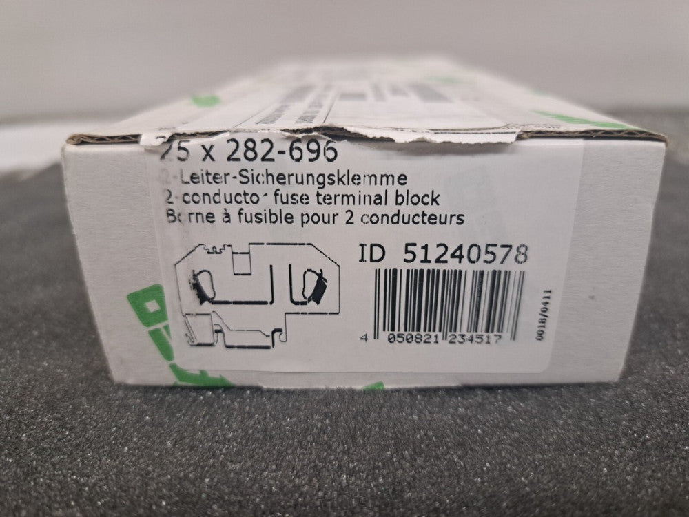 New, Wago, 282-696, Conn Fuse Terminal