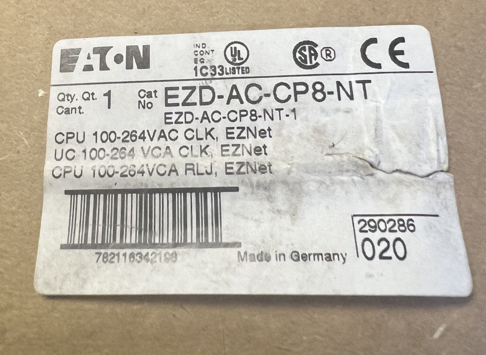 EATON MOELLER EZD AC CP8 NT Modular Programable Intelligent Relay 85-264 VAC