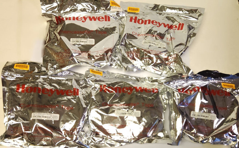 LOT OF 5 HONEYWELL 1295 0552 SULFUR DIOXIDE CHEMCASSETTE TAPE EXPIRED 2023