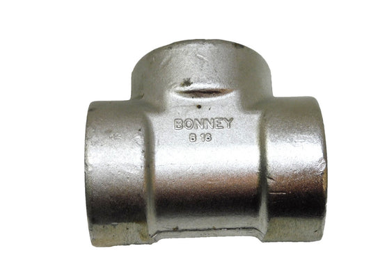 Bonney 304 Stainless Tee 2" Socket Weld 3M 3000lb LT8555