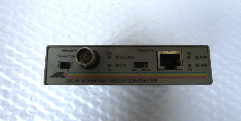 ATI TELESYN INTERNATIONAL ETHERNET MEDIA CONVERTER  AT-MC15 12Vdc 500mA