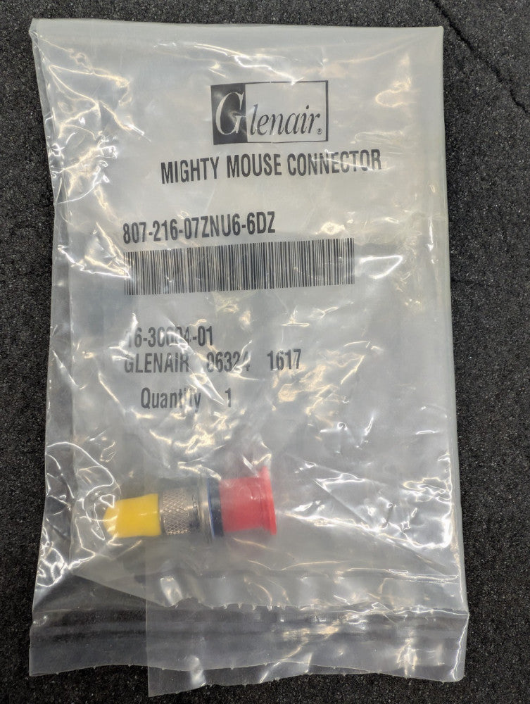 New, Glenair, 807-216-07ZNU6-6DZ, CONN RCPT FMALE 6POS SOLDER