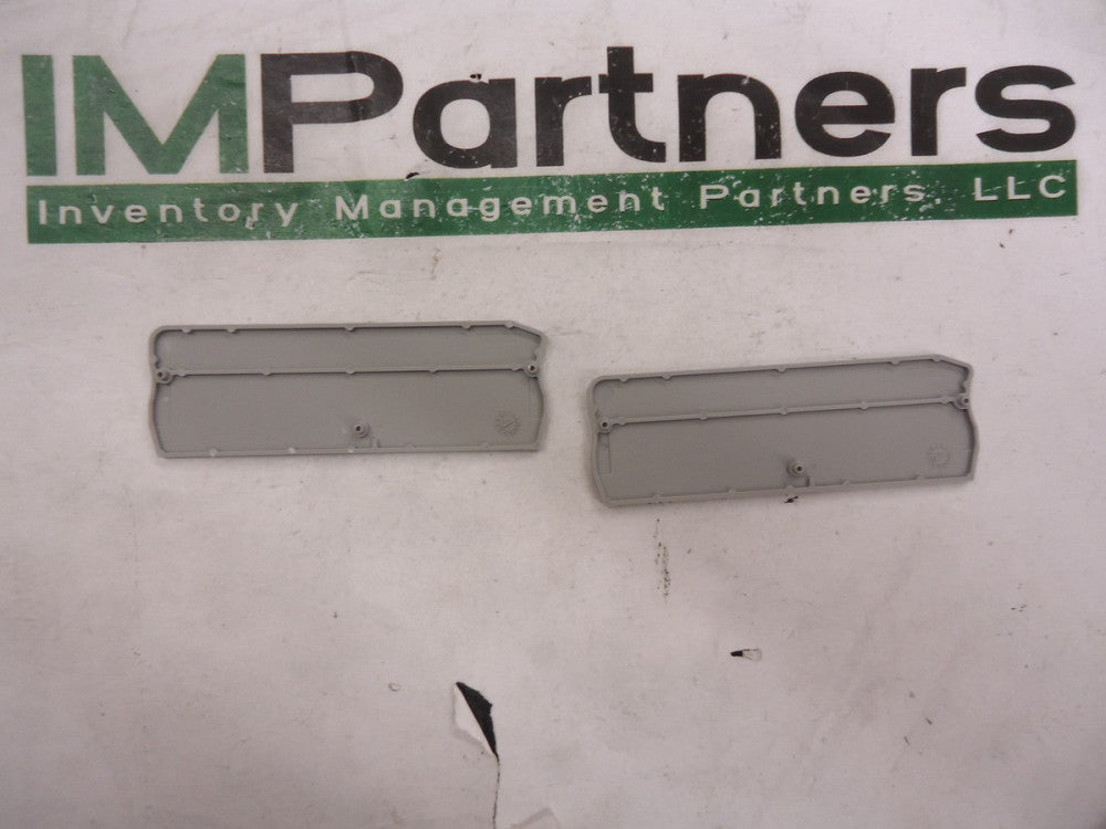 3030527, Phoenix Contact, END COVER GRAY, BRAND NEW! 4 PIECES!