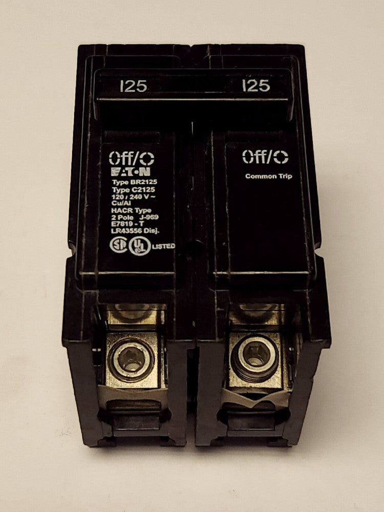 EATON CUTLER HAMMER BR2125 C2125 2 Pole 125 AMP Type BR Circuit Breaker