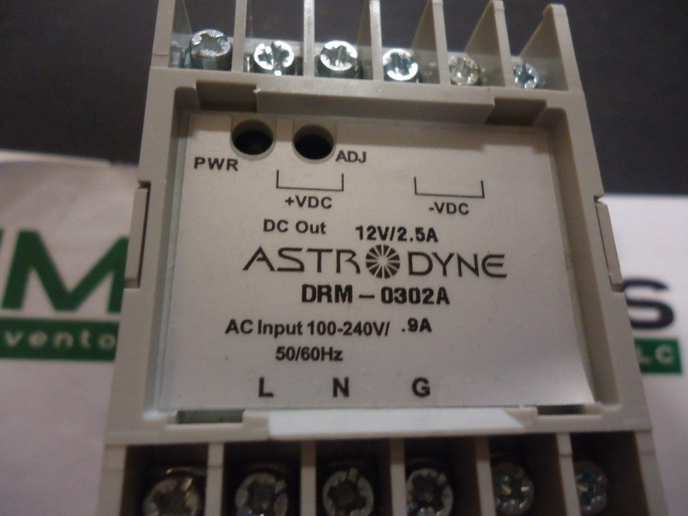 DRM-0302A Astrodyne 30W DIN rail supply,12VDC Brand New!