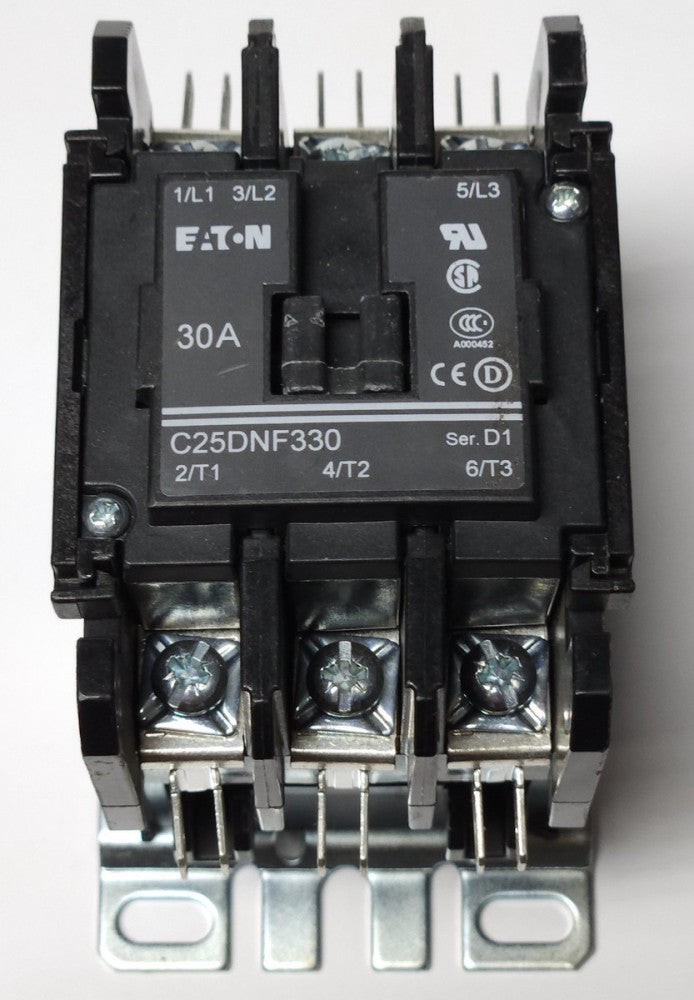 EATON C25DNF330B 3 Pole 30 AMP 208 240 VAC C25DNF330 Definite Purpose Contactor