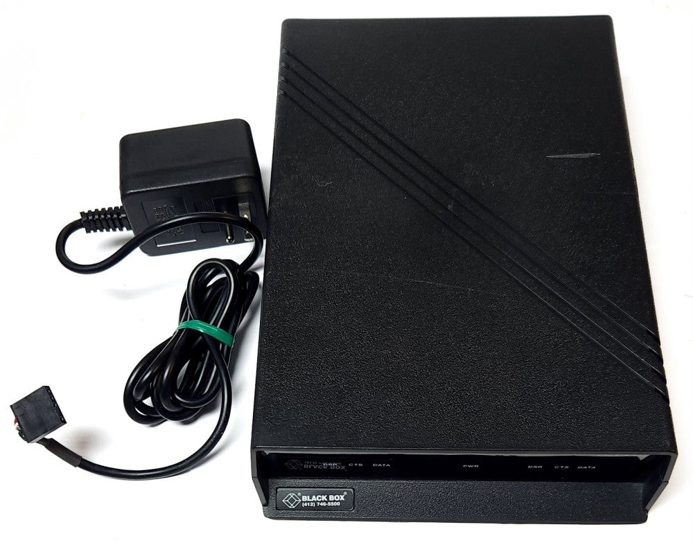 BLACK BOX IC485A R3 RS-232 RS-485 Interface Converter 232-485 120 VAC Power Supp