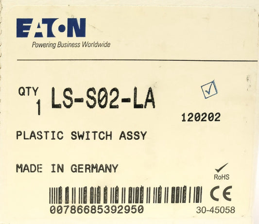 EATON LS S02 LA Plastic Body Limit Switch Body Assembly Roller Lever Action