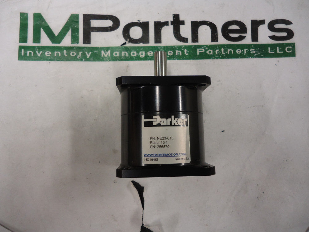 NE23-015, Parker, NE SERIES INLINE GEARBOX, NEMA 23 FRAME SIZE, USED!