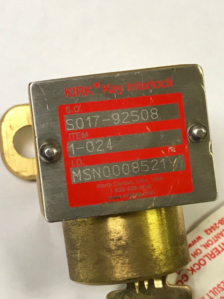 KIRK Key Interlock S017 92508 1-024 K1 22419