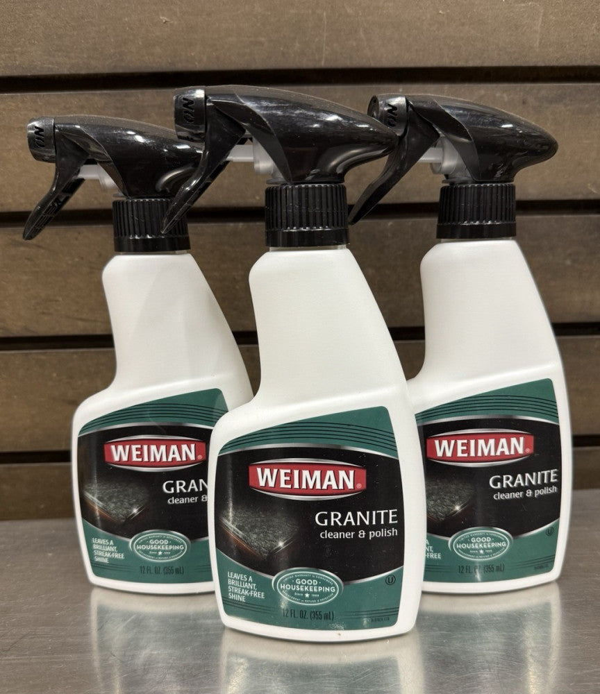 3 Pack - Weiman GRANITE CLEANER & POLISH - 12 fl oz