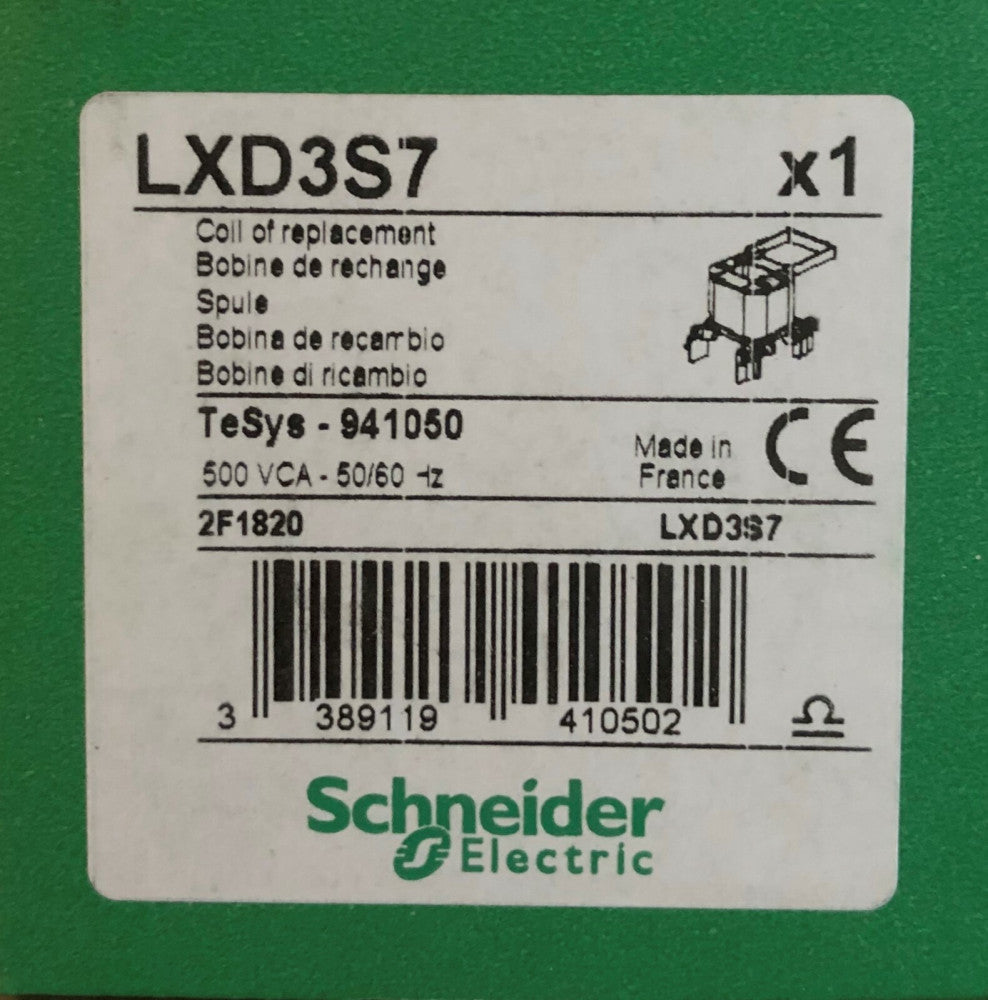 SCHNEIDER ELECTRIC LXD3S7 D40A to D65A 500VAC Coil Tesys 941050