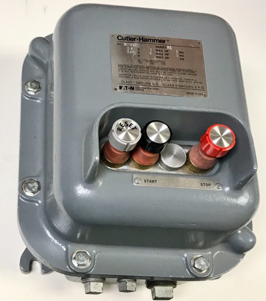 EATON CUTLER HAMMER B10BE1F 115-230 VAC 1-2 HP Single Phase START STOP B10BE1