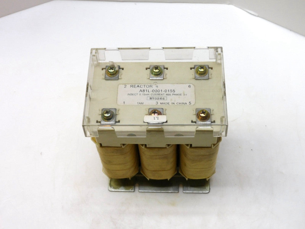 FANUC A81L-0001-0155 REACTOR 0.15mH 46A 3PH