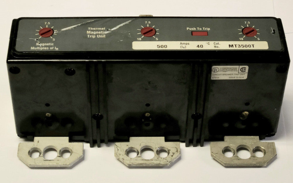 EATON CUTLER HAMMER MT3500T 3 Pole 500 AMP Type MDL HMDL TRIP Unit 1483D30G04