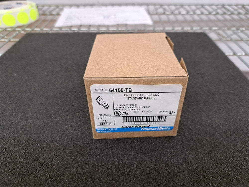 New, Thomas & Betts, 54155-TB, Lug Terminal (1/0)AWG Copper 55.88mm Electro Tin