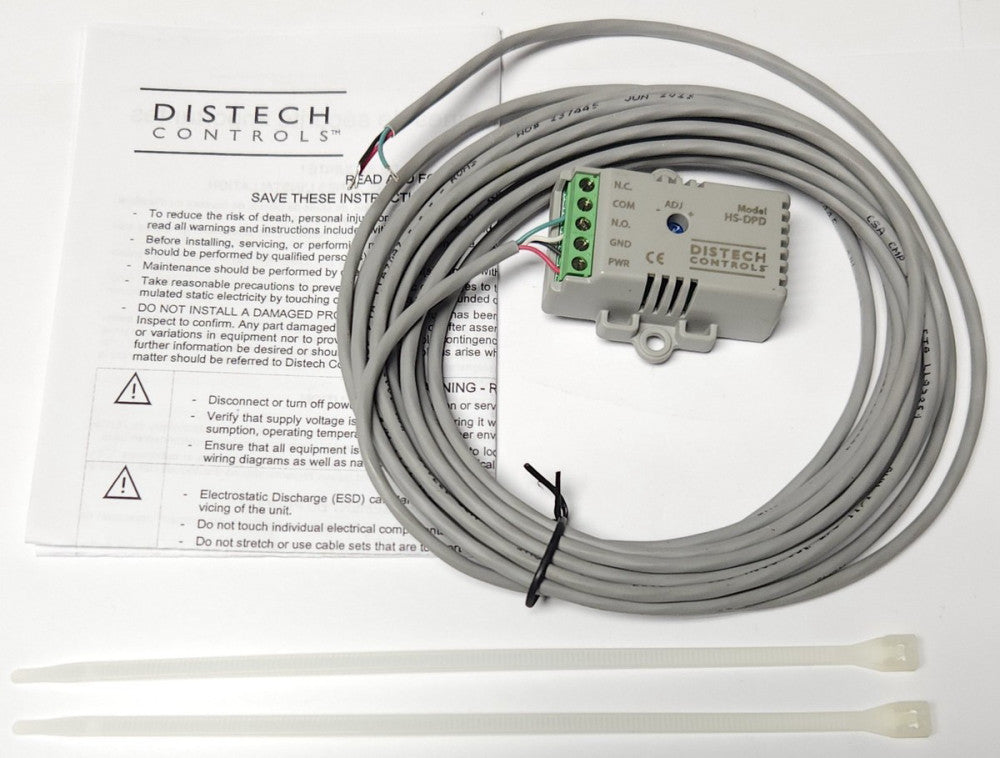 DISTECH CONTROLS HS DPD 05M 24 VDC CONDENSATION SENSOR 0-50°C 5 METER LEAD MODEL