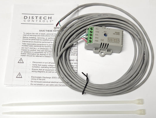 DISTECH CONTROLS HS DPD 05M 24 VDC CONDENSATION SENSOR 0-50°C 5 METER LEAD MODEL