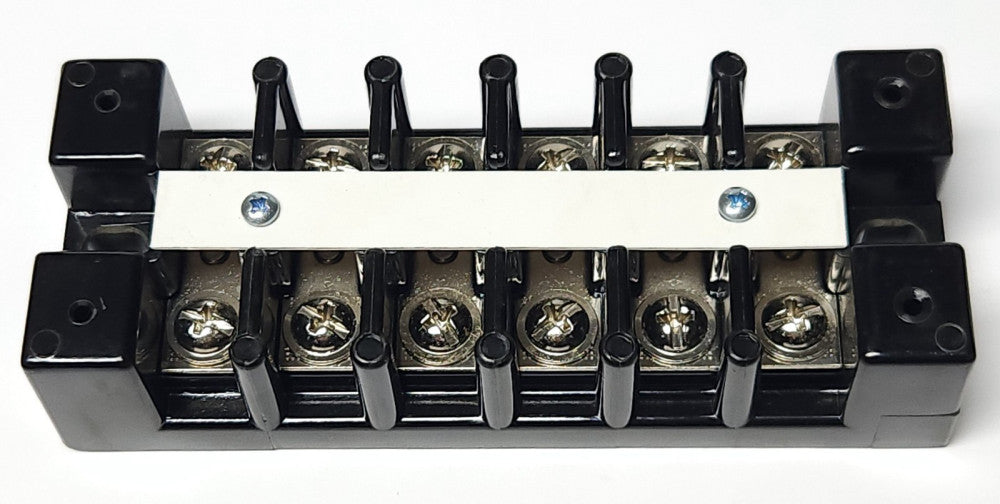 MARATHON 1606 STD 6 Pole 12 Screw Terminal Block Strip 75 AMP 600 VAC 10-18 CU