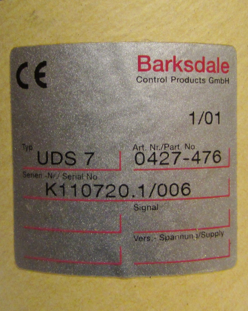 BARKSDALE UDS7 0427 476 UDS Dual Pressure Switch