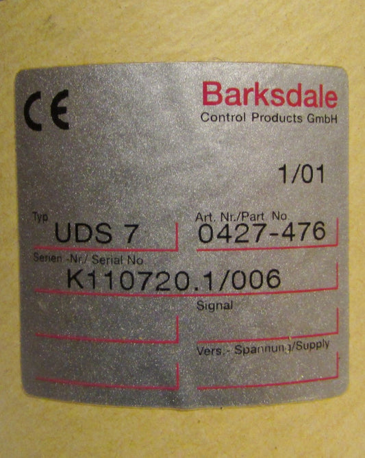 BARKSDALE UDS7 0427 476 UDS Dual Pressure Switch