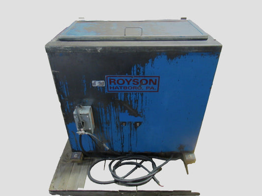 Royson Horizontal Deburring Rock Media Tumbler 36x16x16"ID 480V