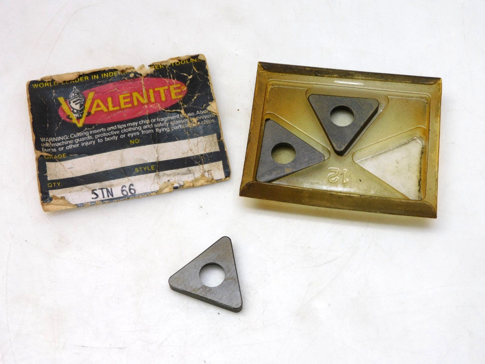 LOT OF 3 VALENITE STN66 CARBIDE INSERT