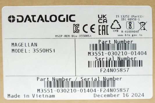 DATALOGIC M3551 030210 0 1404 MAGELLAN Model 3550HSI OMNI DIRECTIONAL Imaging