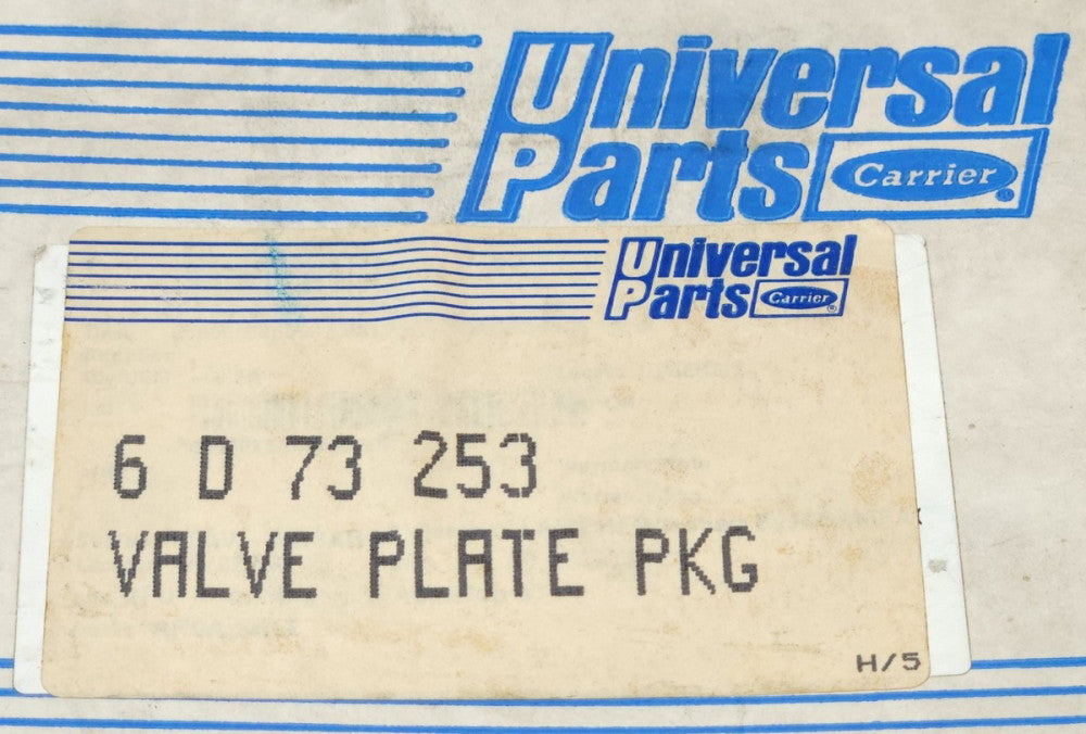 CARRIER 6 D 73 253 Valve Plate PKG With Gasket and Valve SVCE 6D 48 1072 C5 Shim