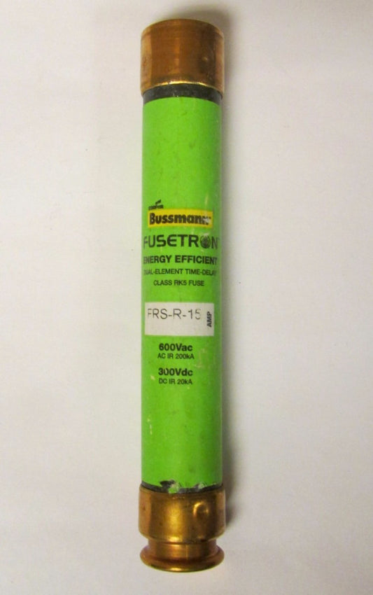 FUSETRON COOPER BUSSMANN Fuse 600V 15 Amp FRS R 15  