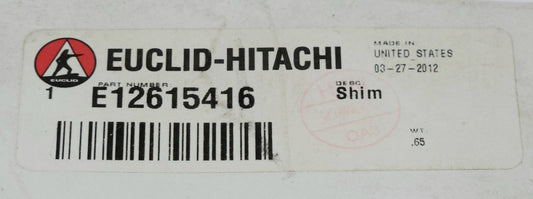 EUCLID HITACHI E12615416 Rear Wheel Retainer Metal Shim Big Axle Type