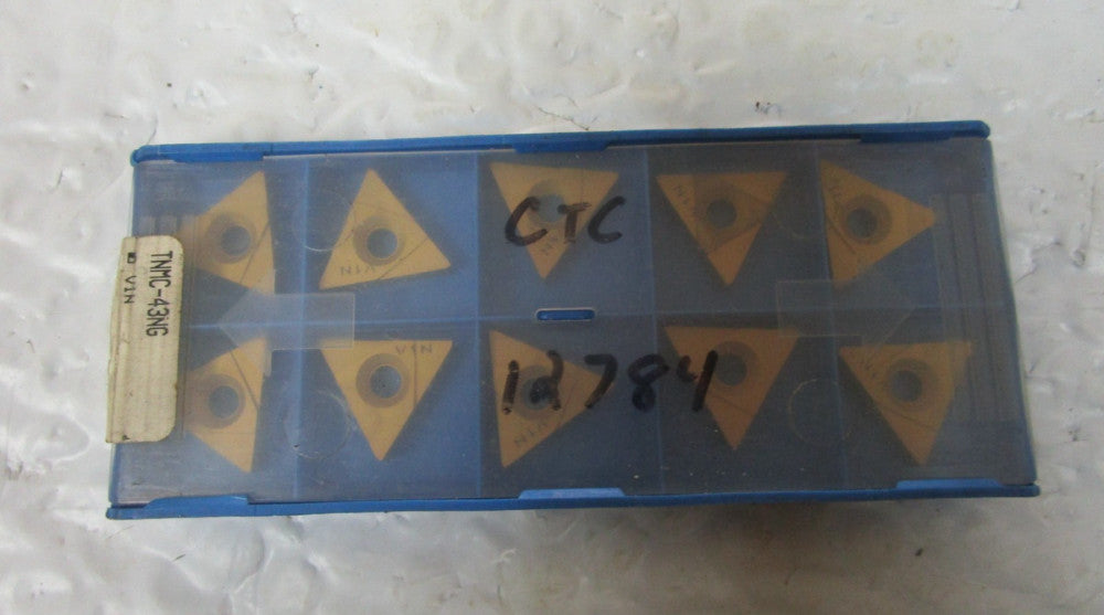Lot Of 10 Valenite V1N  Carbide  Inserts TNMC-43NG