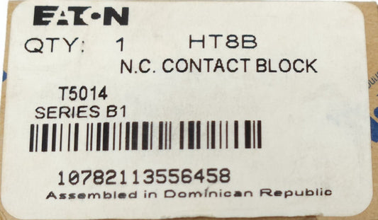 EATON CUTLER HAMMER HT8B NC Pushbutton Contact Block