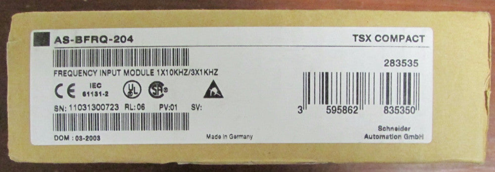 GROUPE SCHNEIDER MODICON TSX Compact Frequency Input Module FRQ 204 AS BFRQ 204 