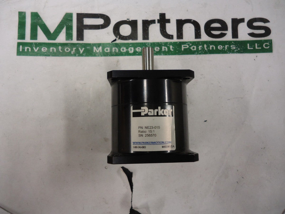 NE23-015, Parker, NE SERIES INLINE GEARBOX, NEMA 23 FRAME SIZE, USED!