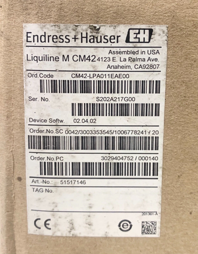 E + H ENDRESS + HAUSER Liquiline M CM42 Liquid Level Meter CM24 LPA01EA00 Chrome