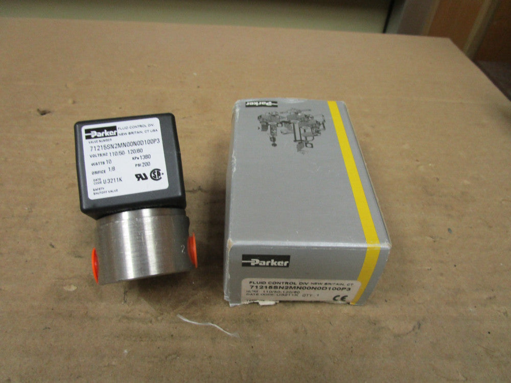 NEW PARKER SOLENOID VALVE 71215SN2MN00N0D100P3 1/4" NPT 120V 200 PSI