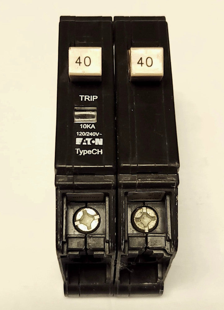 EATON CUTLER HAMMER CHF240 2 Pole 40 AMP Type CH Circuit Breaker