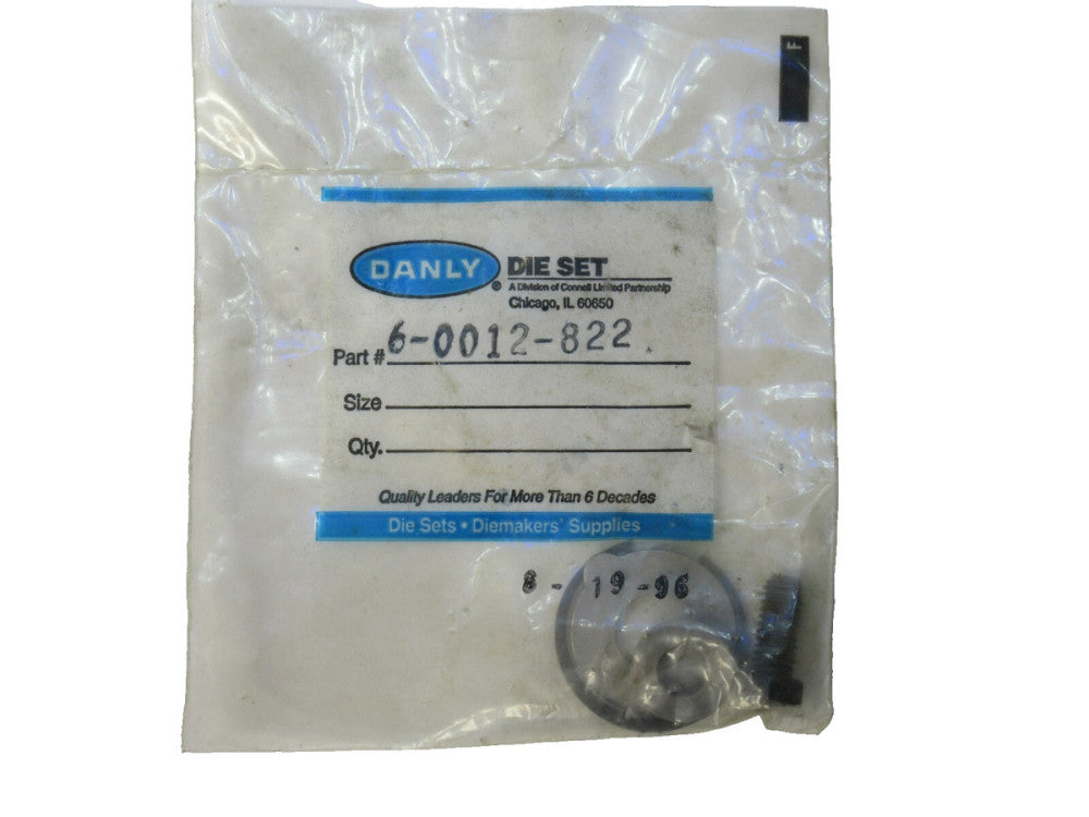(New) DANLY 6-0012-822 , 60012822 IEM Ball Bearing Retainer W/Washer Assembly