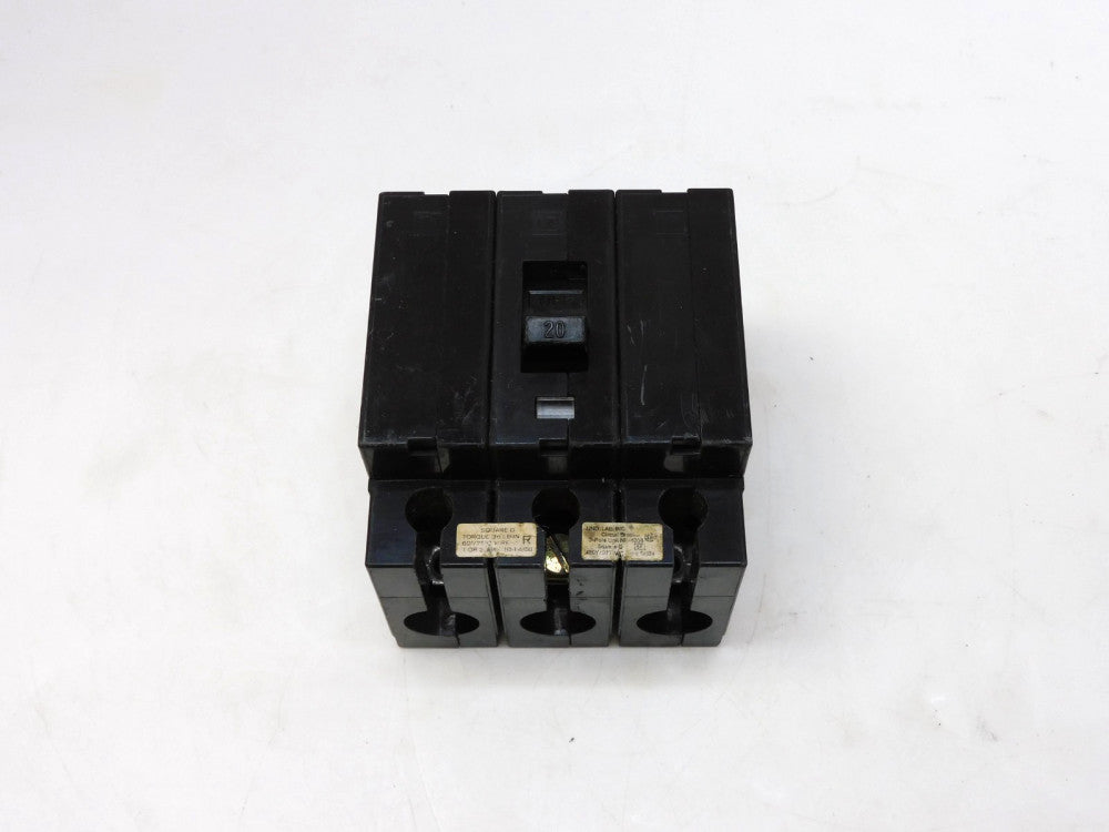 SQUARE D CIRCUIT BREAKER EHB34020 20 A AMP 3P 3 POLE 480Y/277V #5