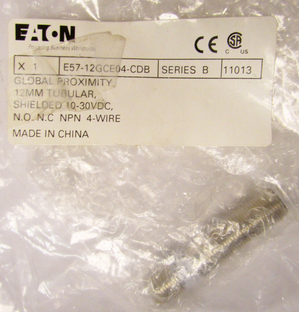 EATON CUTLER HAMMER Global Proximity Sensor 10-30VDC 12MM E57 12GCE04 CDB
