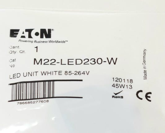 EATON M22 LED230 W Clear White LED Unit Module 85-264 Volt