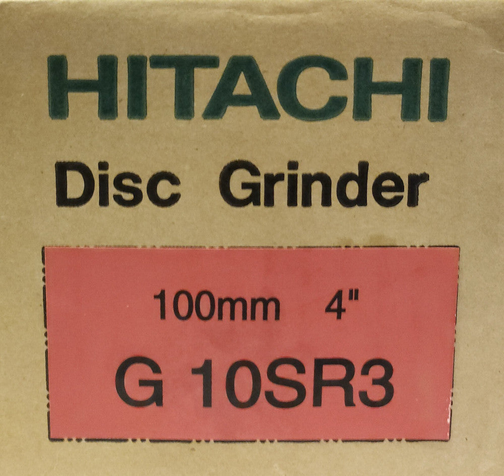 HITACHI KOKI G10SR3 100 mm 4" DISC GRINDER 110 VAC 10,000 RPM