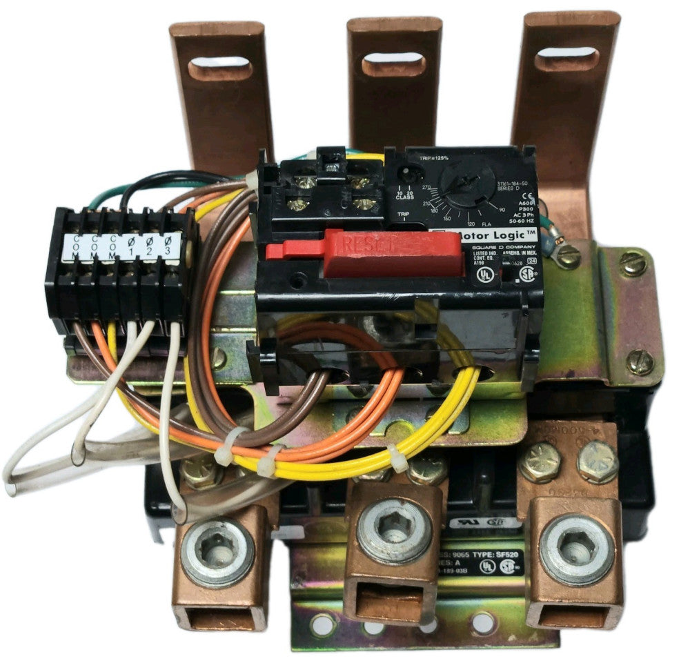 SQUARE D 9065 SF520 Size 5 Panel Mount Starter Mount Overload Relay 90-270 AMP