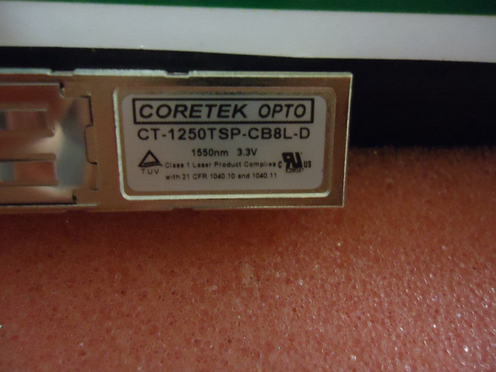 CT-1250TSP-CB8L-D 1550 Coretek SFP with DDMI, 1.25Gb/s, 80km Brand New!